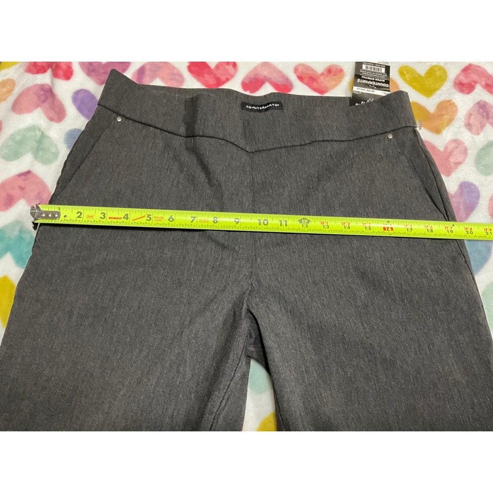 Counterparts Womens Gray Ponte Knit Stretch Dress Pants‎ Size L - Picture 2 of 4